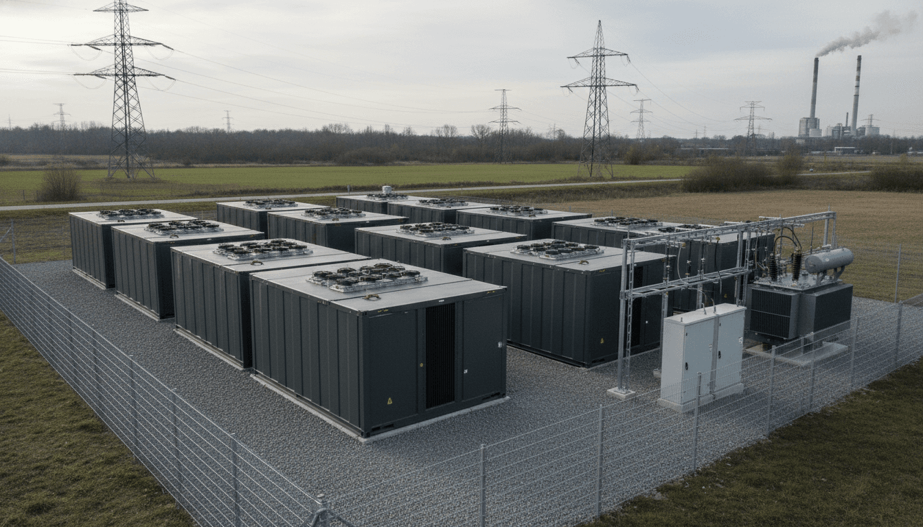 5-MW / 10-MWh-Batteriespeicher in Krefeld, Tesla-Megapack-Style